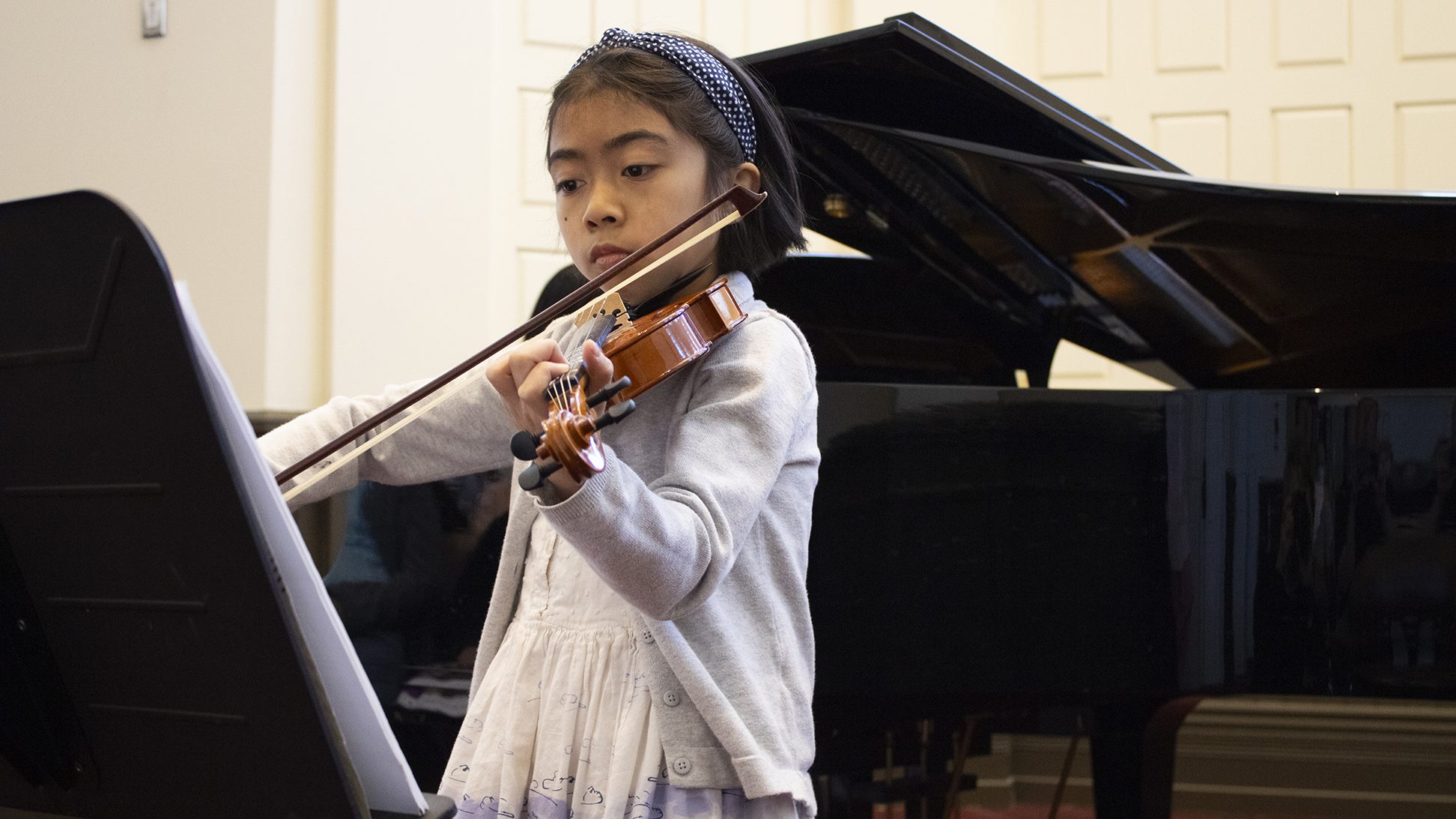 Manitoba Conservatory of Arts student playing violin