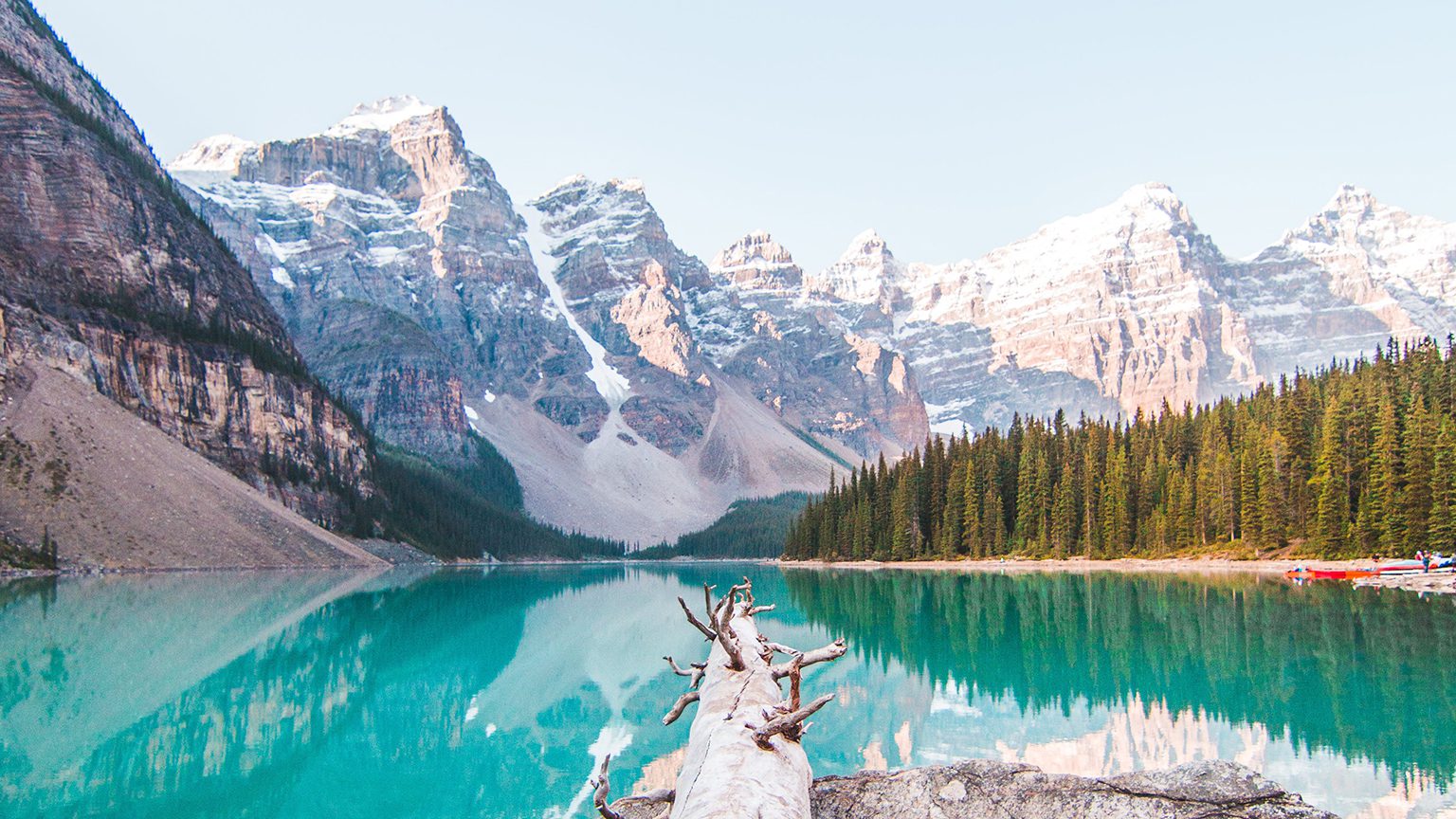 Lake and mountains