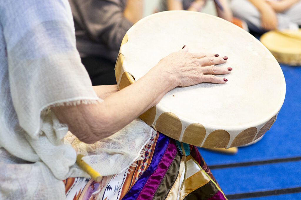 Drumming at Strathcona School