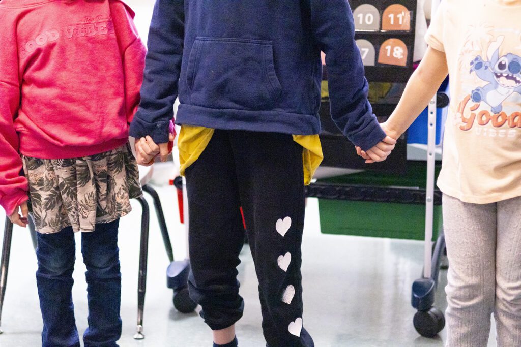 Early childhood songwriting class at Machray School