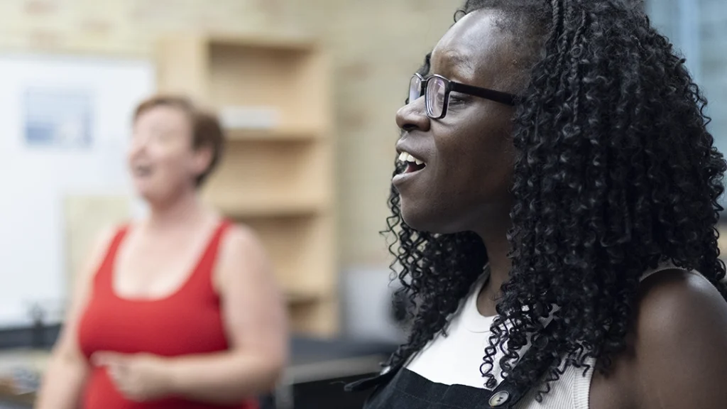 Adult Choir student singing