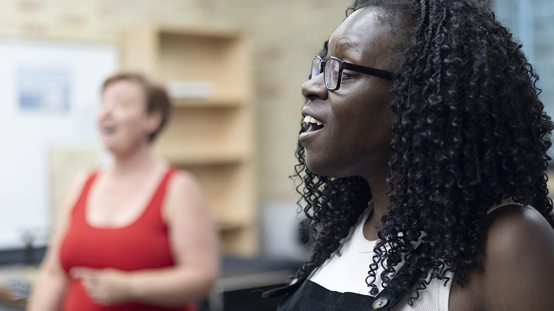 Adult Choir student singing